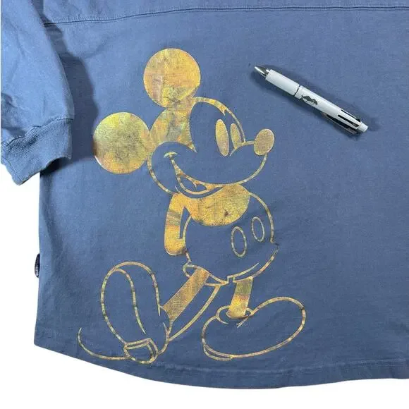 Disney Parks Disneyland Spirit Jersey - Navy & Gold Mickey Mouse - Size XL - Picture 5 of 10